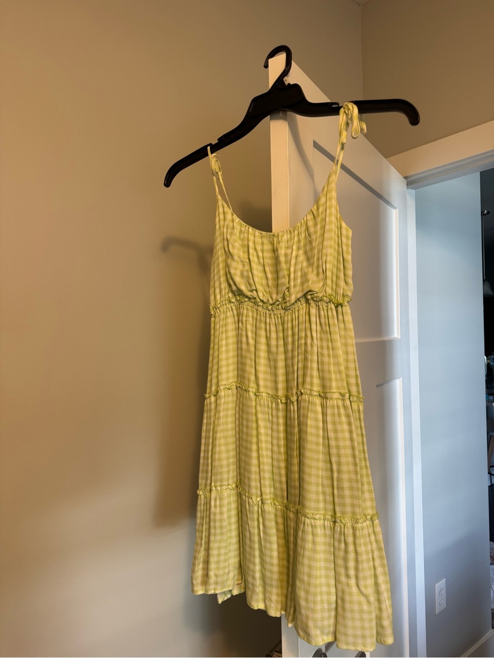 Forever 21 Lime Green Smocked Sundress
